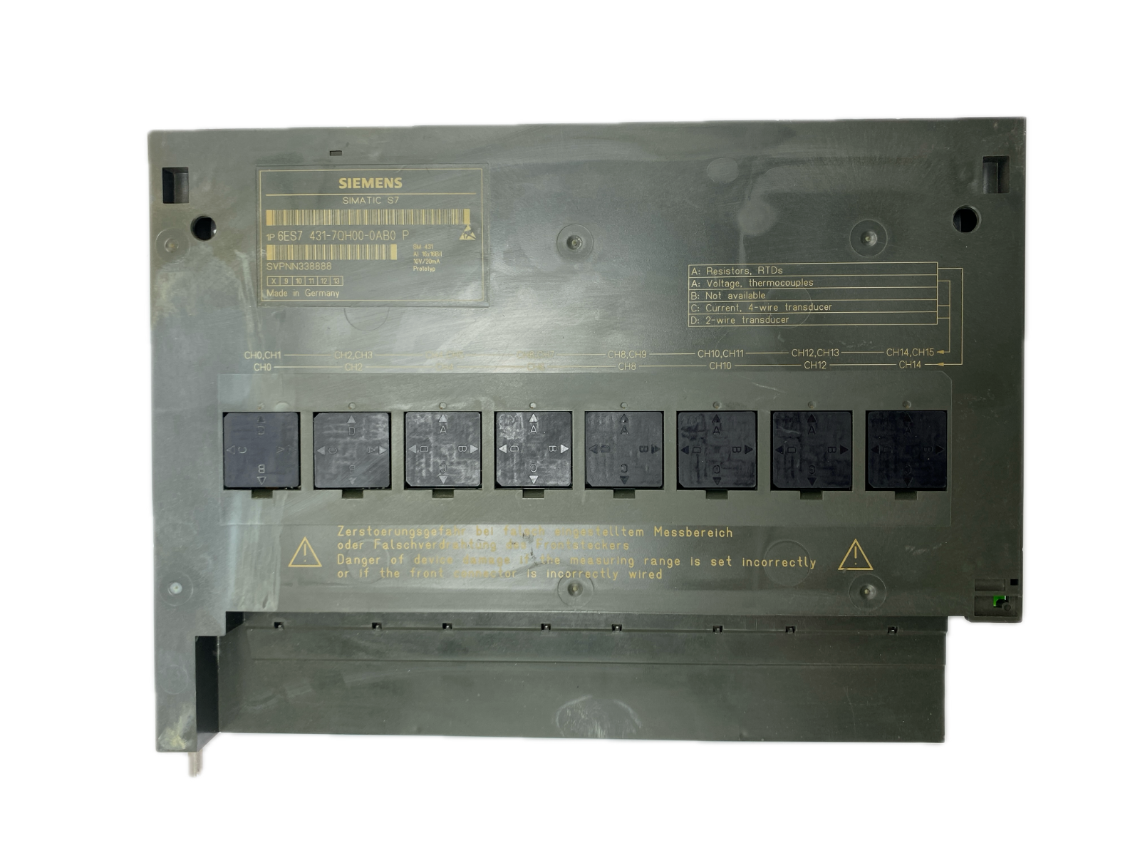 SIEMENS SIMATIC S7 6ES7 431-7QH00-0AB0