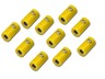 10 Stück Zwergkupplung mini Bananenbuchser 2,6 mm gelb