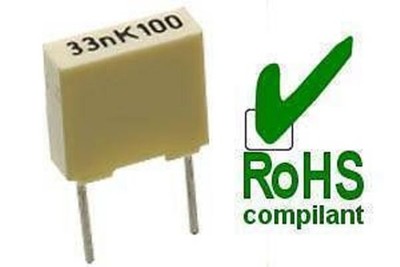 10 Stück MKT-Kondensatoren 470nF RM5 10% 63/100V