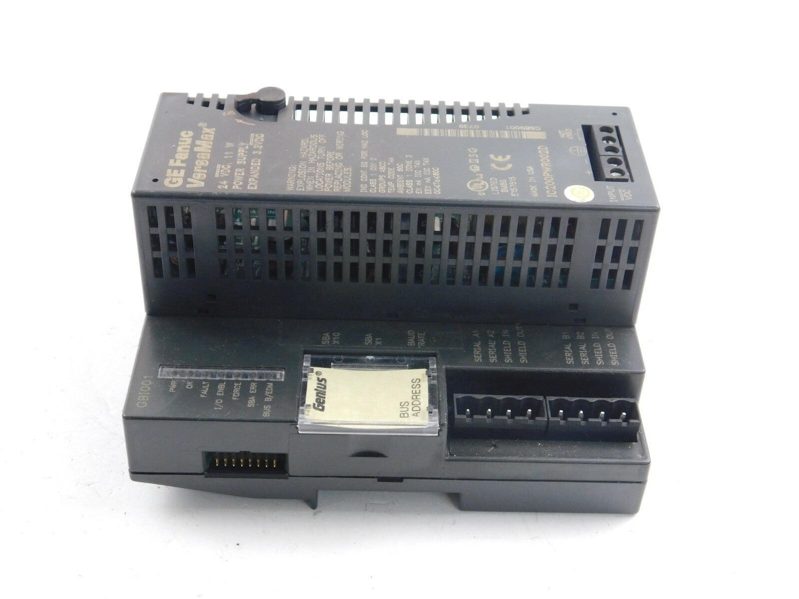GE Fanuc Versamax IC200PWR002D  + GBI001 Genius 