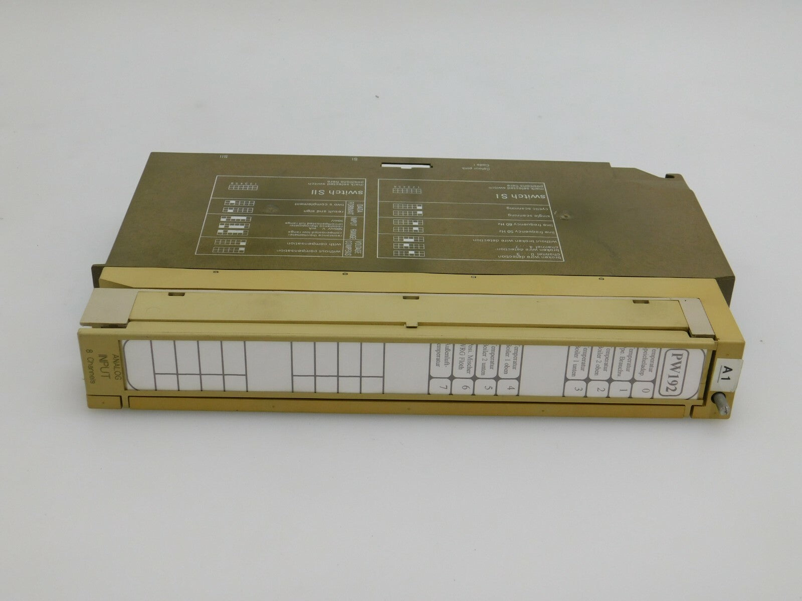 SIEMENS SIMATIC S5 6ES5460-7LA13 ANALOG INPUT 8 Channels