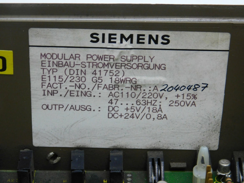 SIEMENS DIN 41752 Power Supply ** Defekt **