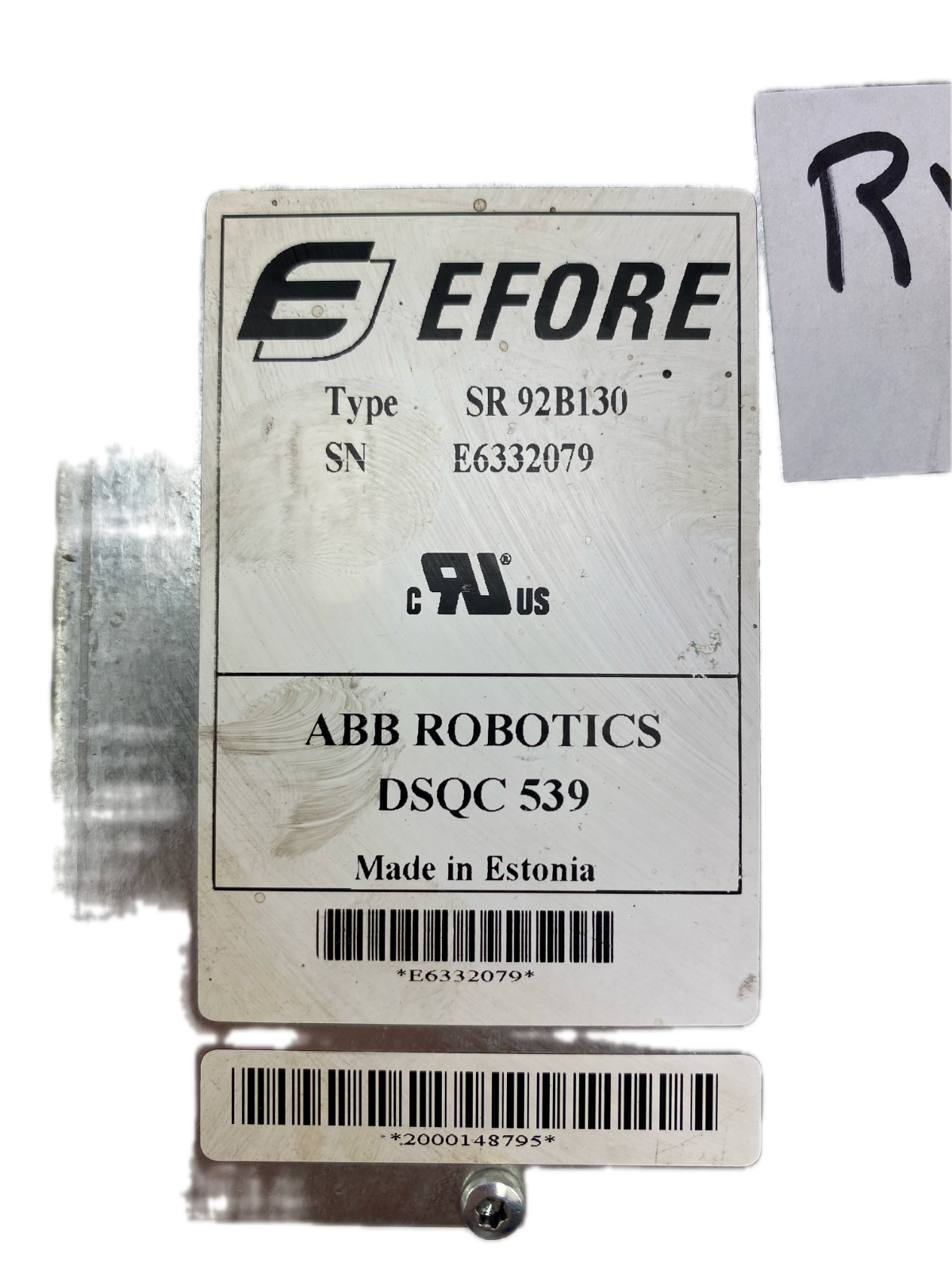 EFORE SR 92B130 ABB ROBOTICS DSQC539