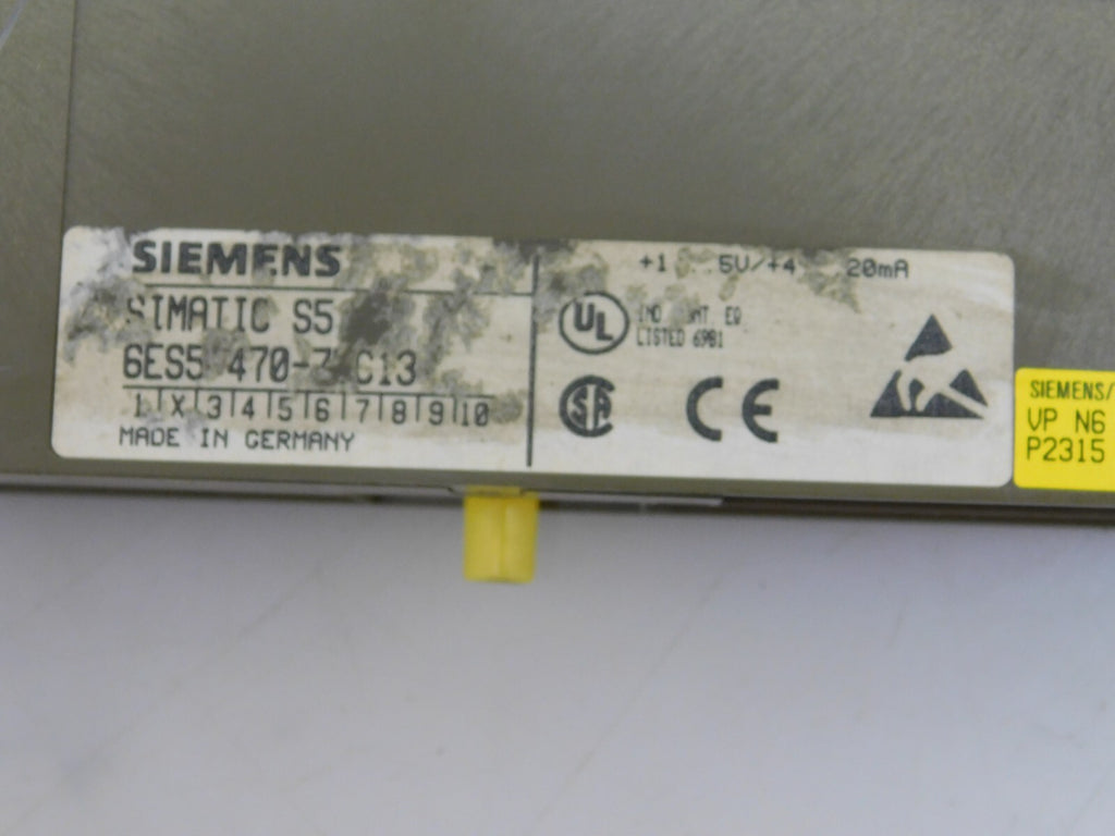 SIEMENS SIMATIC S5 6ES5 470-7.. C13
