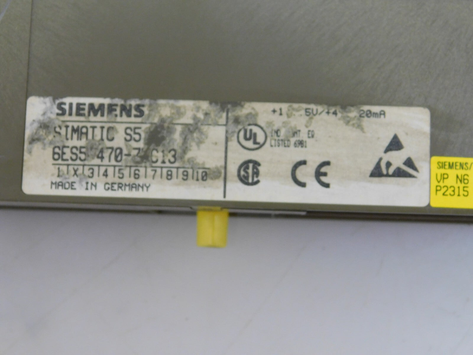 SIEMENS SIMATIC S5 6ES5 470-7.. C13