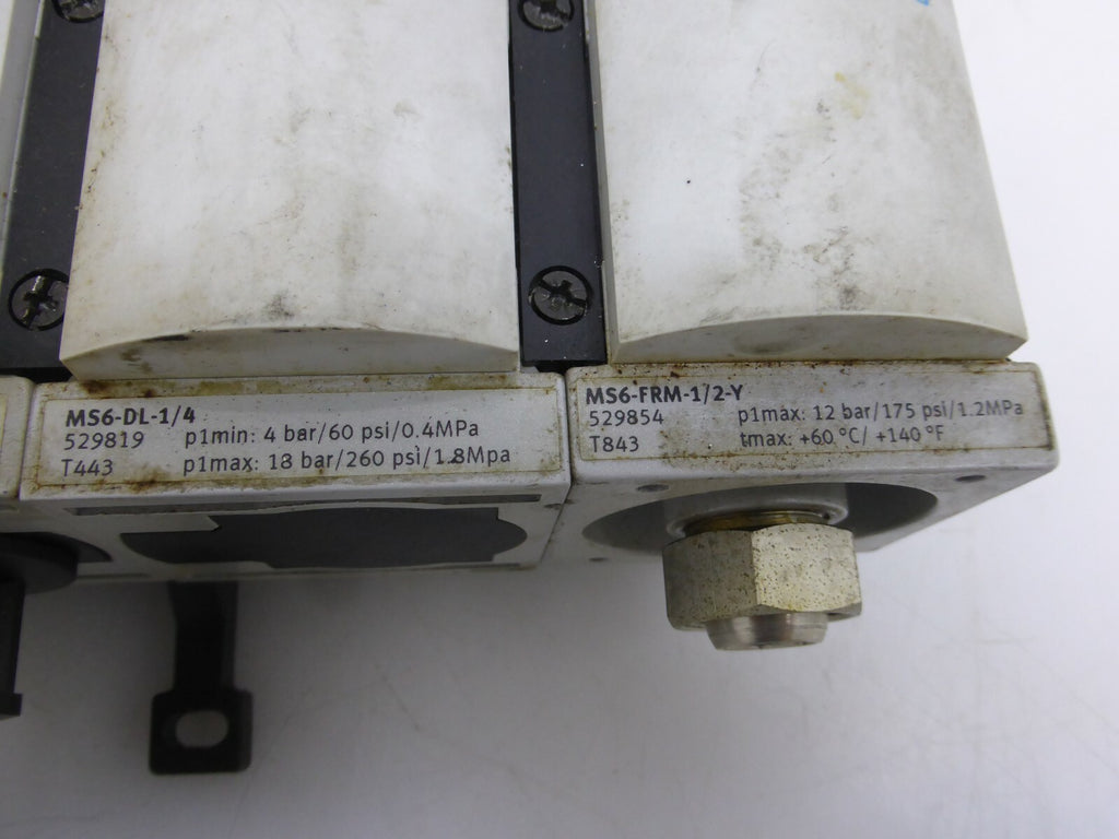 Festo Wartungseinheit MS6-EM-1/2-S MS6-LFR-1/2-D7-ERV-AS MS6-EE-1/4-V24...