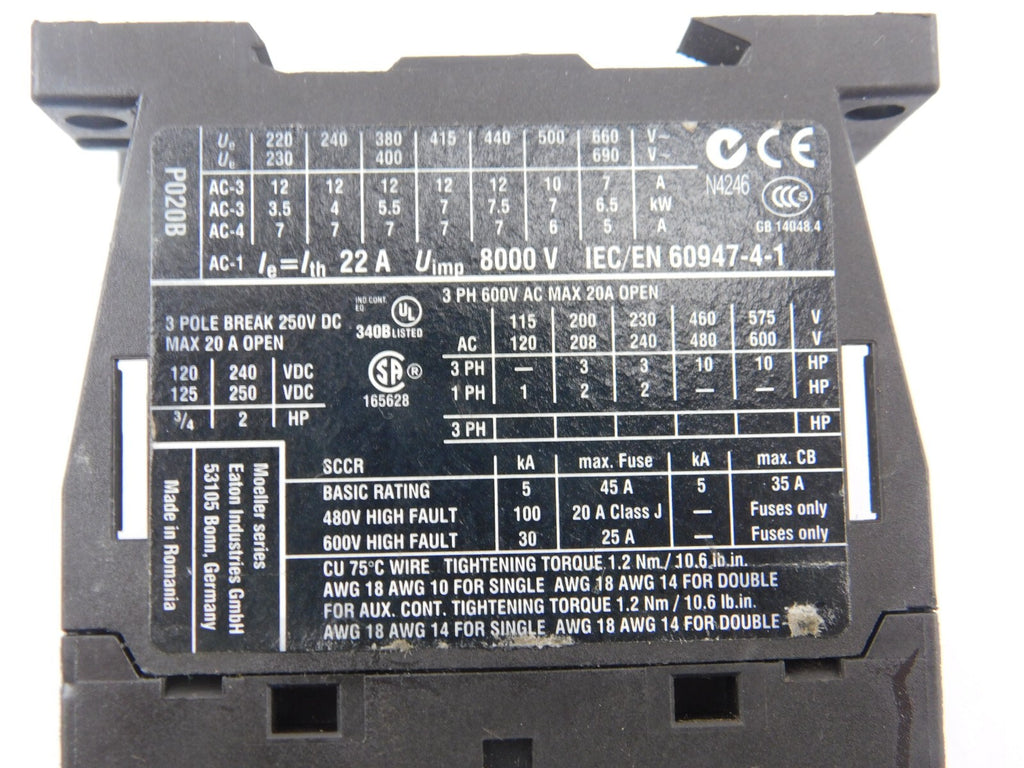 EATON Leistungsschütz  DIL MP20 4413 24VDC