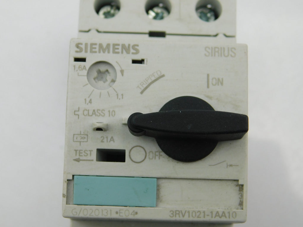 SIEMENS SIRIUS Leistungsschalter 3RV1021-1AA10 1.6A