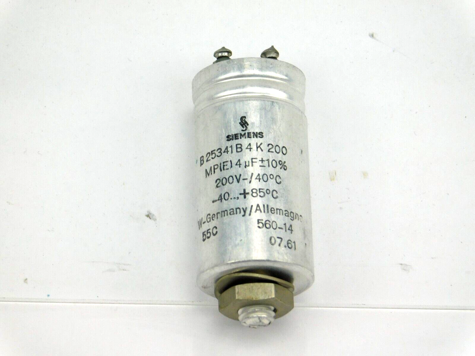 Siemens B25341B4K 200 MP(E) 4µF+-10% 200V-/40°C