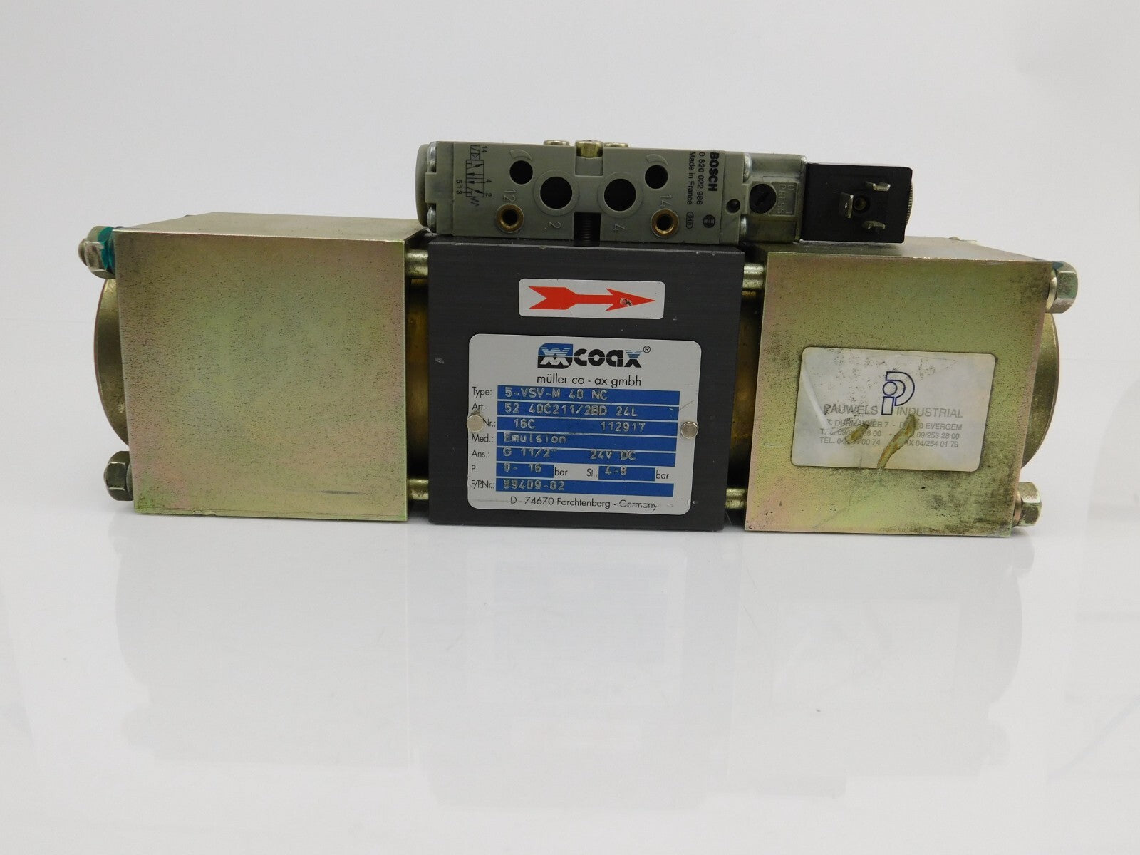 COAX Müller 5-VSV-M 40 NC 52 40C211/2BD  Emulsion G 11/2 24 VDC