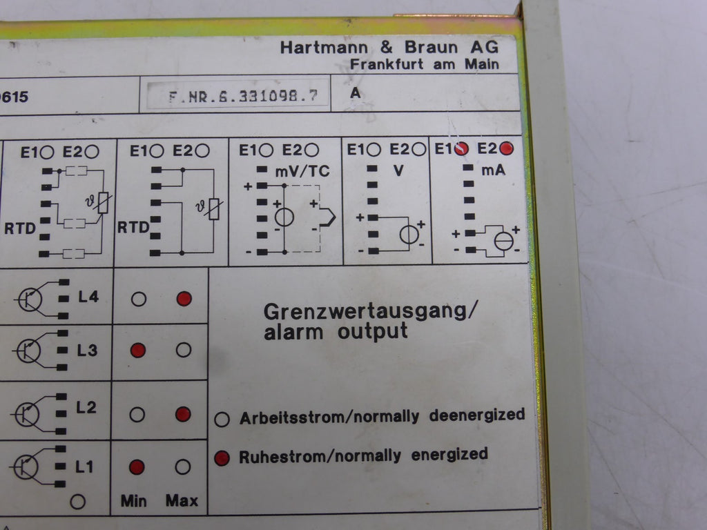 ABB H&B Indicomp 4  P 30615-0-3211021  6407 1771/0010
