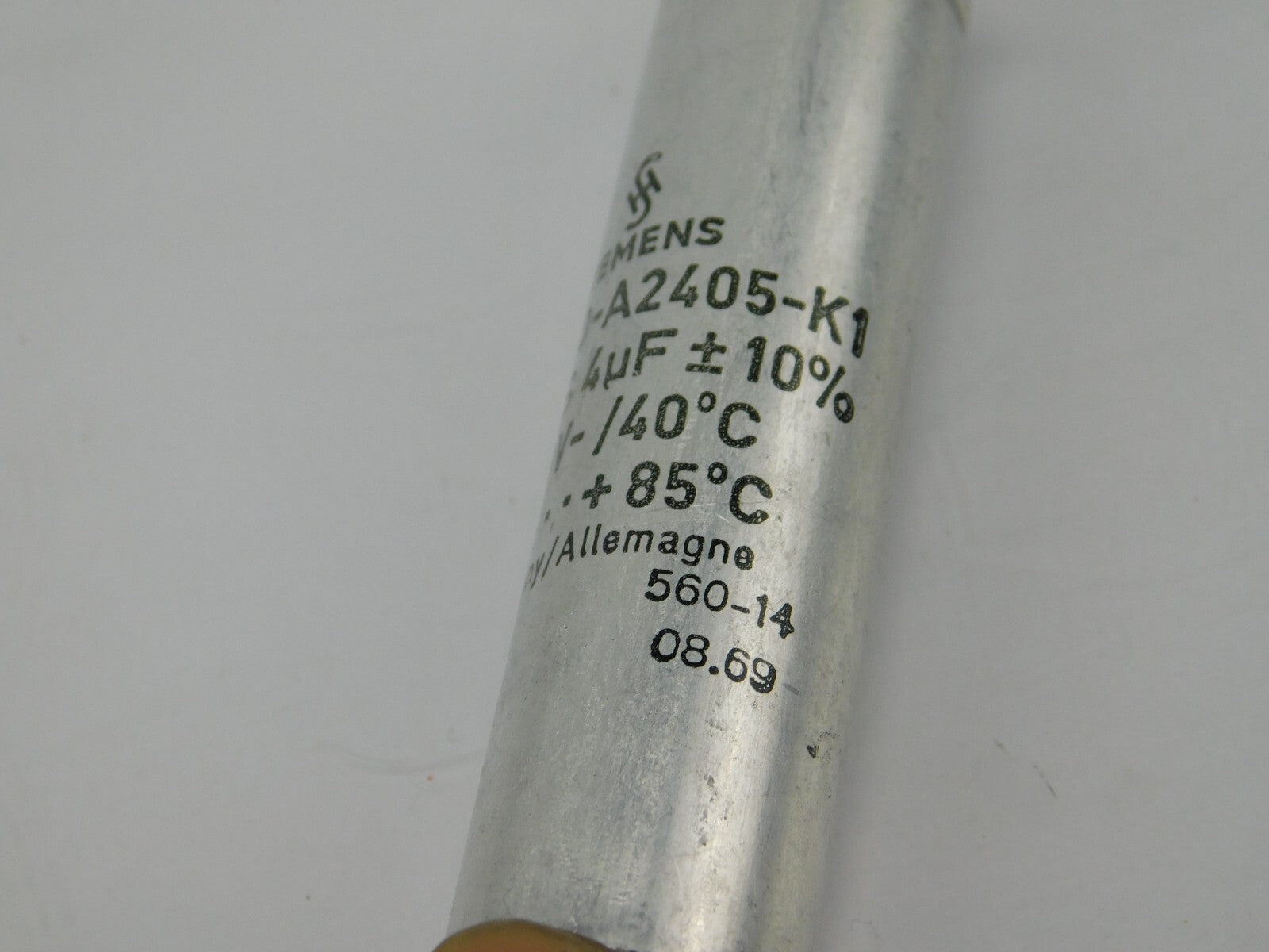 Siemens B25340-A2405-K1 MpJ7S 4µF +- 10% 250V-/40°C ** 5 Stück**