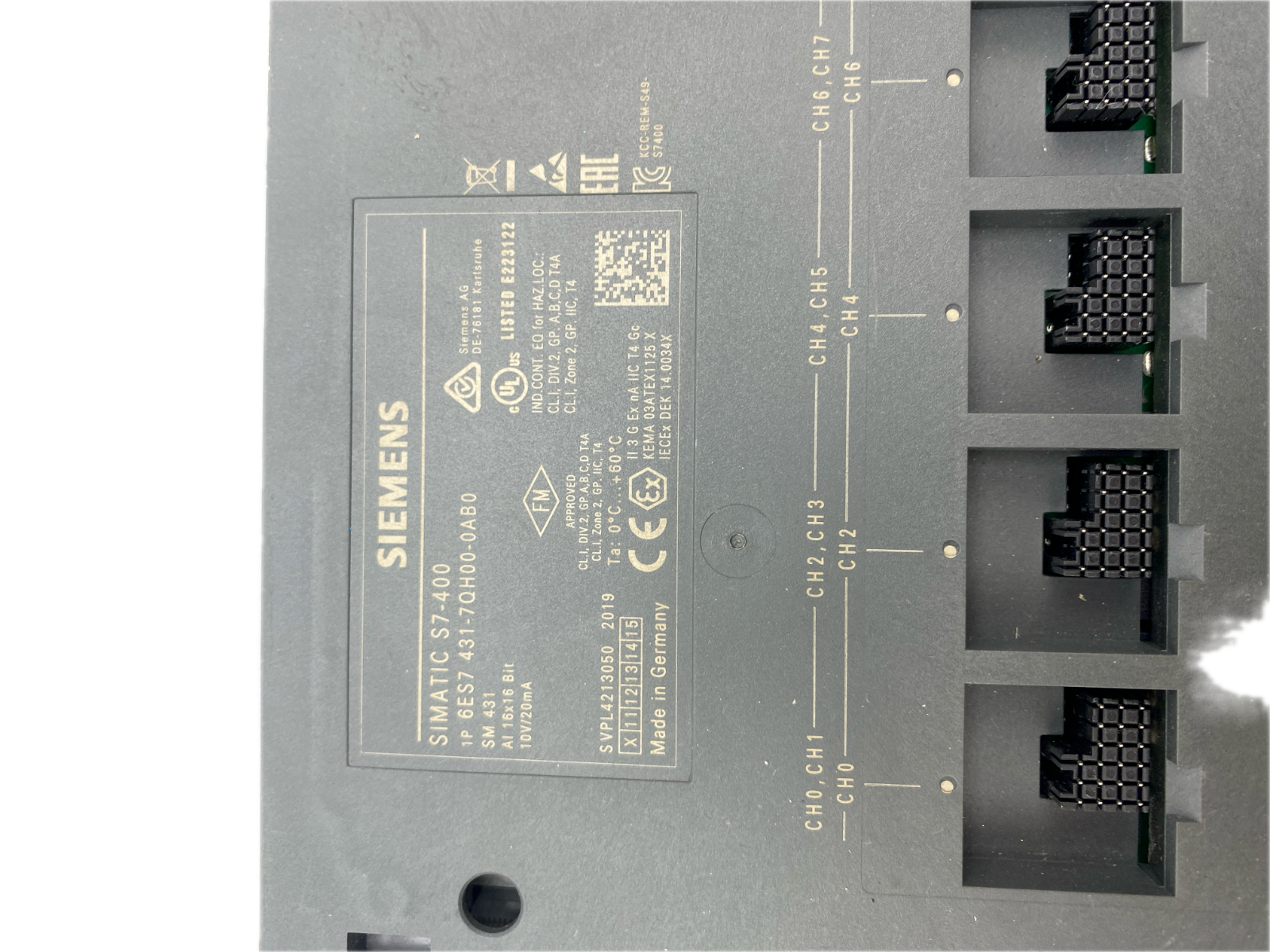 SIEMENS SIMATIC S7-400 6ES7 431-7QH00-0AB0