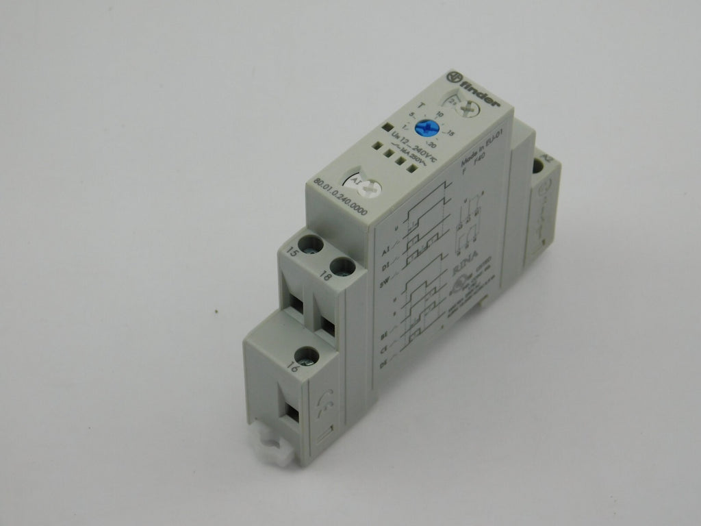 Finder Zeit Relais 80.010.240.0000 16A-250V 12...240V AC-DC