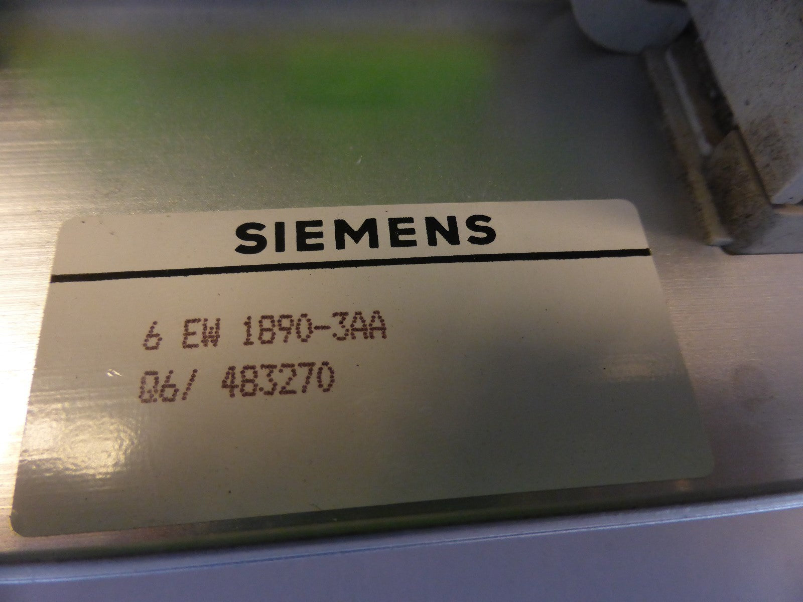 Siemens 6 EW 1890-3AA