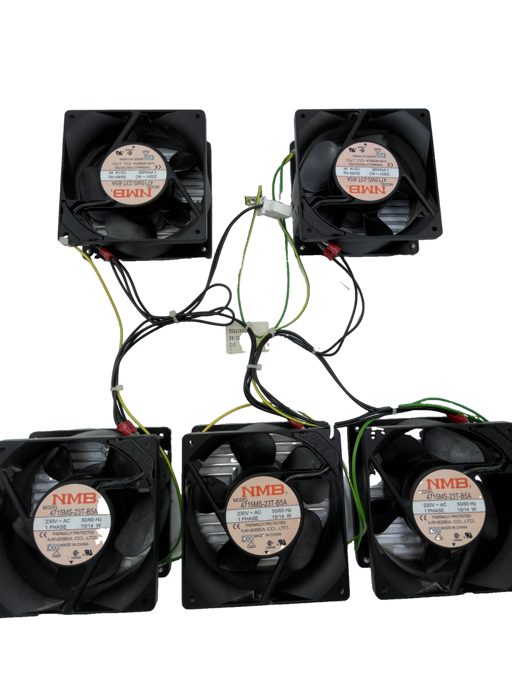 NMB Minebea 4715MS-23T-B5A Lüfterplatte 230V (5 Lüfter)