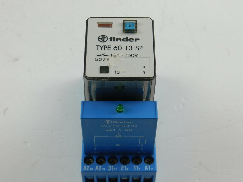 Finder Relais Type 60.13 SP 10A  + Sockel 90.72 + 99.73.9.024.99 ** 3 Stück **