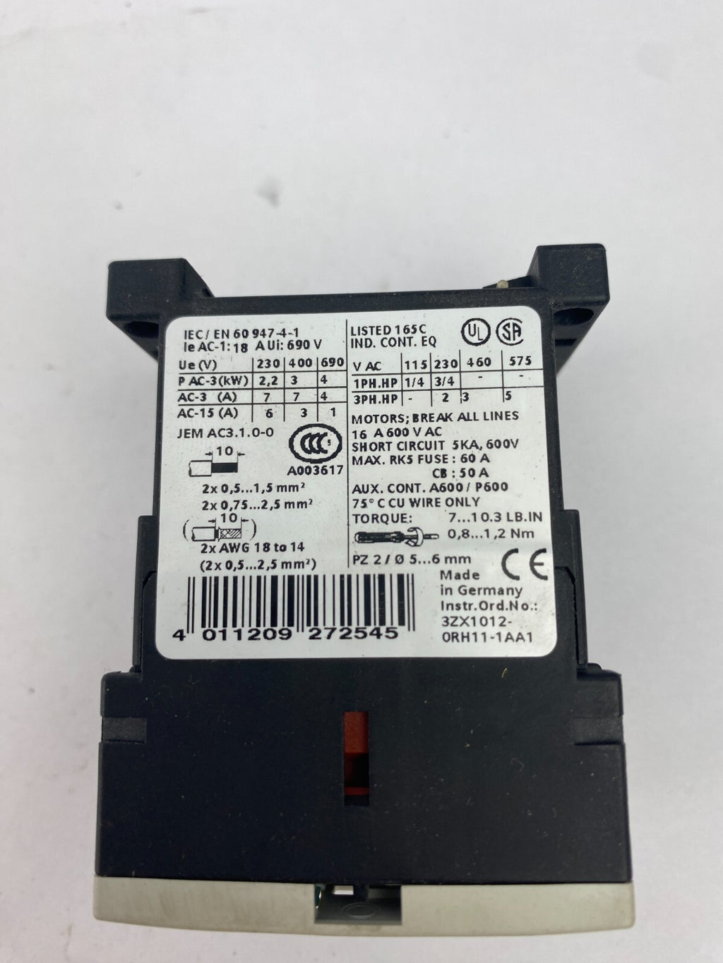 SIEMENS SIRIUS 3RT1015-1BB41 **2 Stück**
