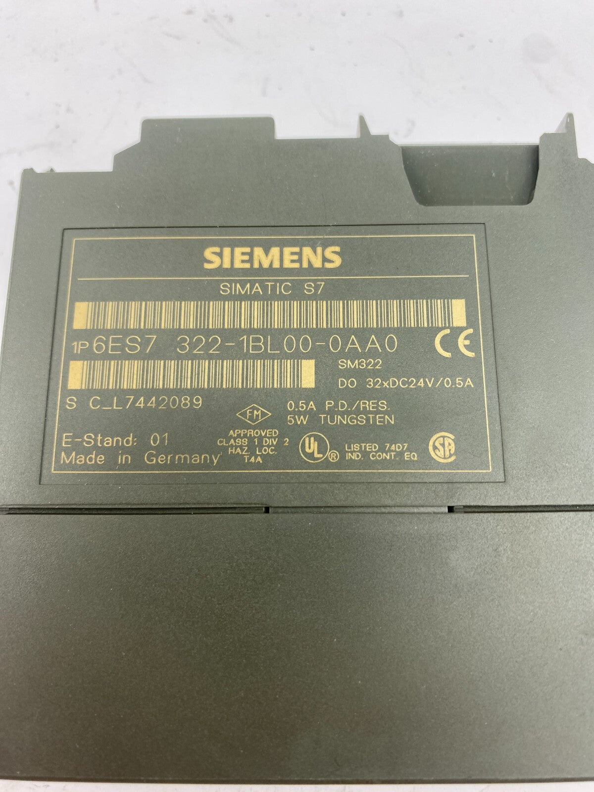 SIEMENS SIMATIC S7 6ES7322-1BL00-0AA0