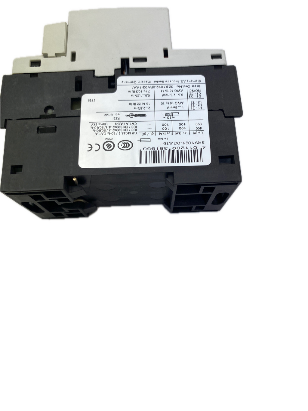SIEMENS SIRIUS 3RV1021-0GA15