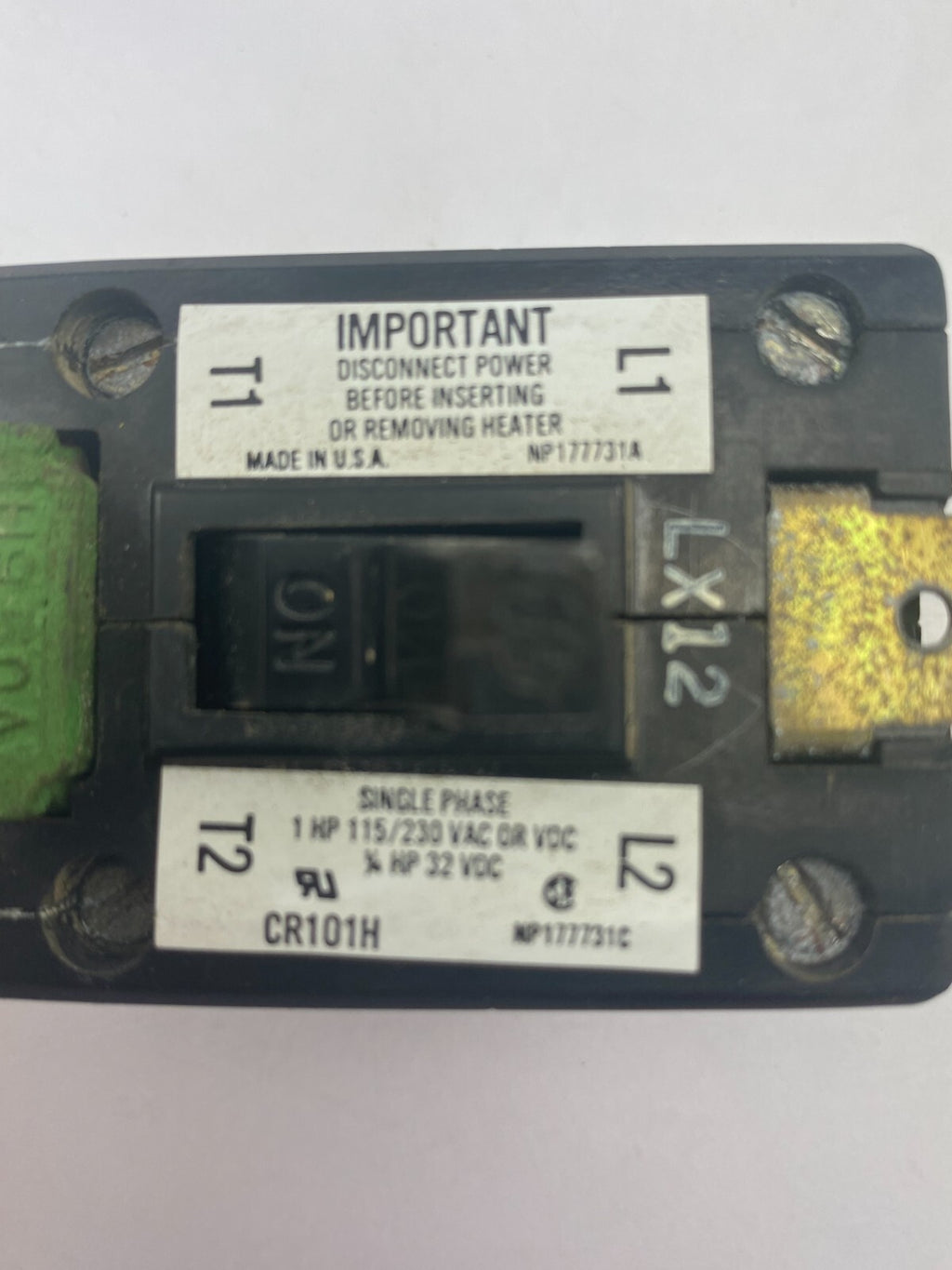 GENERAL ELECTRIC CR101H SWITCH