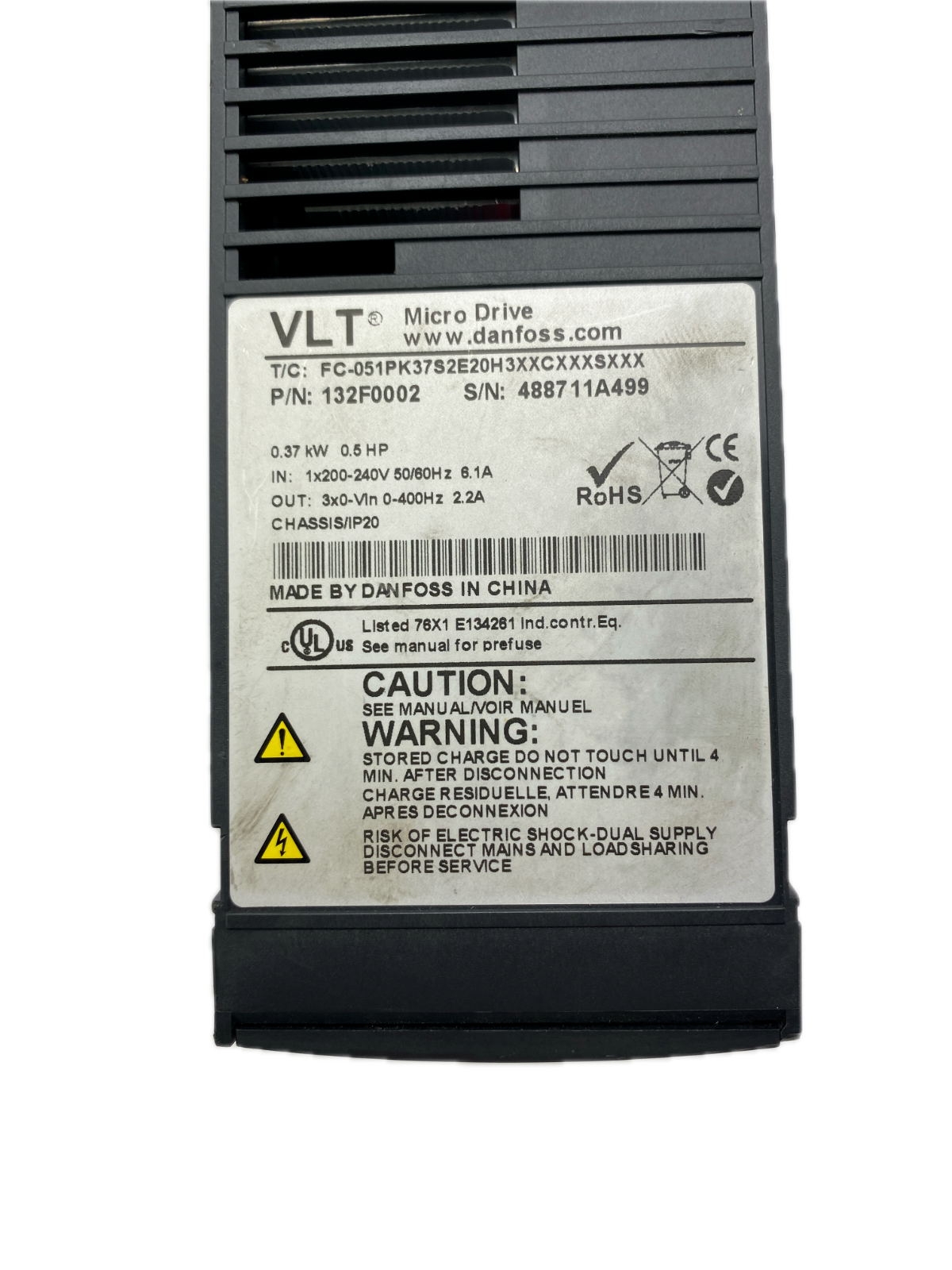 Danfoss Micro Drive FC-051PK37S2E20H3XXCXXXSXXX