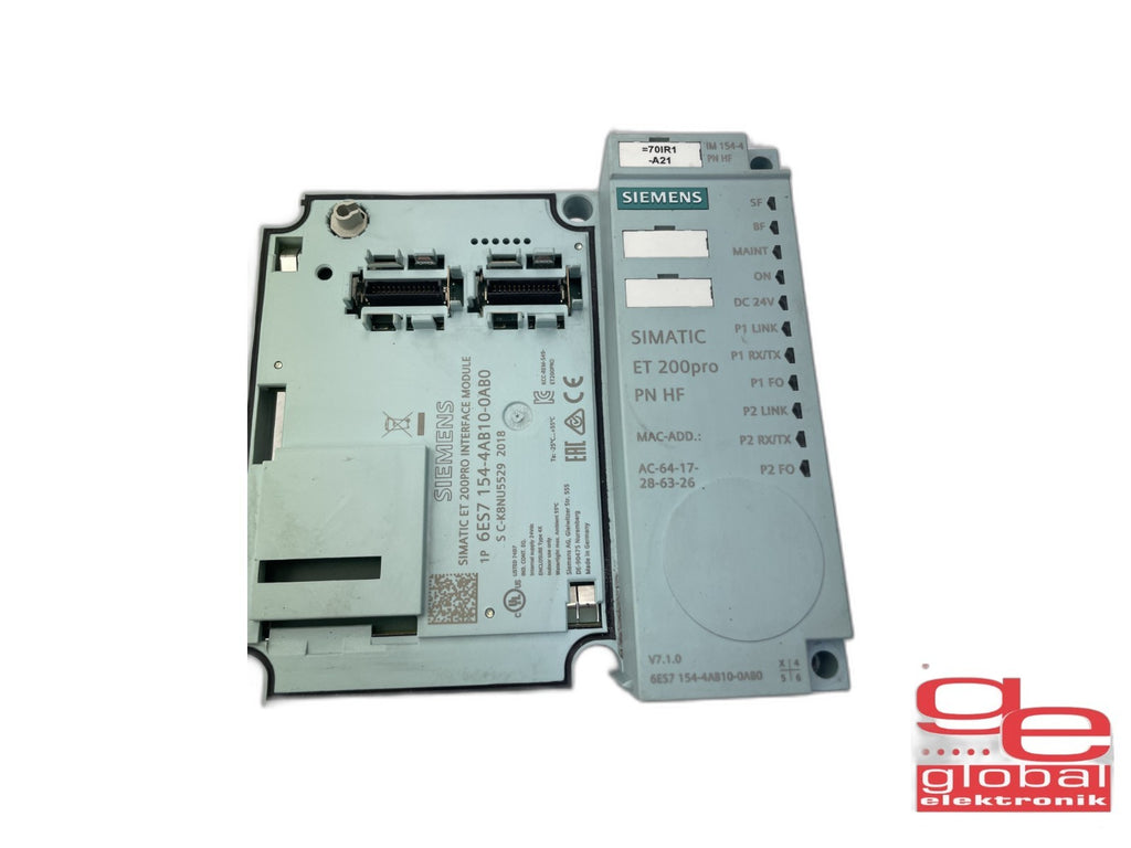 SIEMENS SIMATIC ET 200PRO INTERFACE MODULE  6ES7-154-4AB10-0ABO ** 3 st**