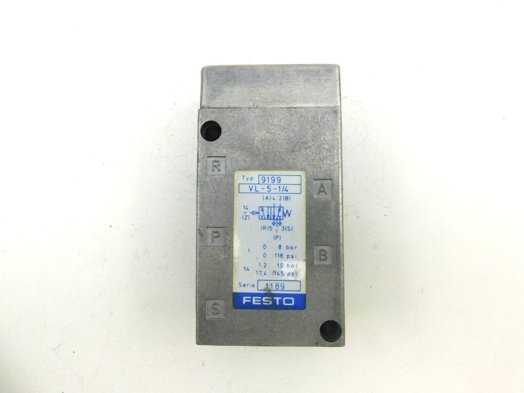 FESTO PNEUMATIC 9199 VL-5-1/4 0-8 bar