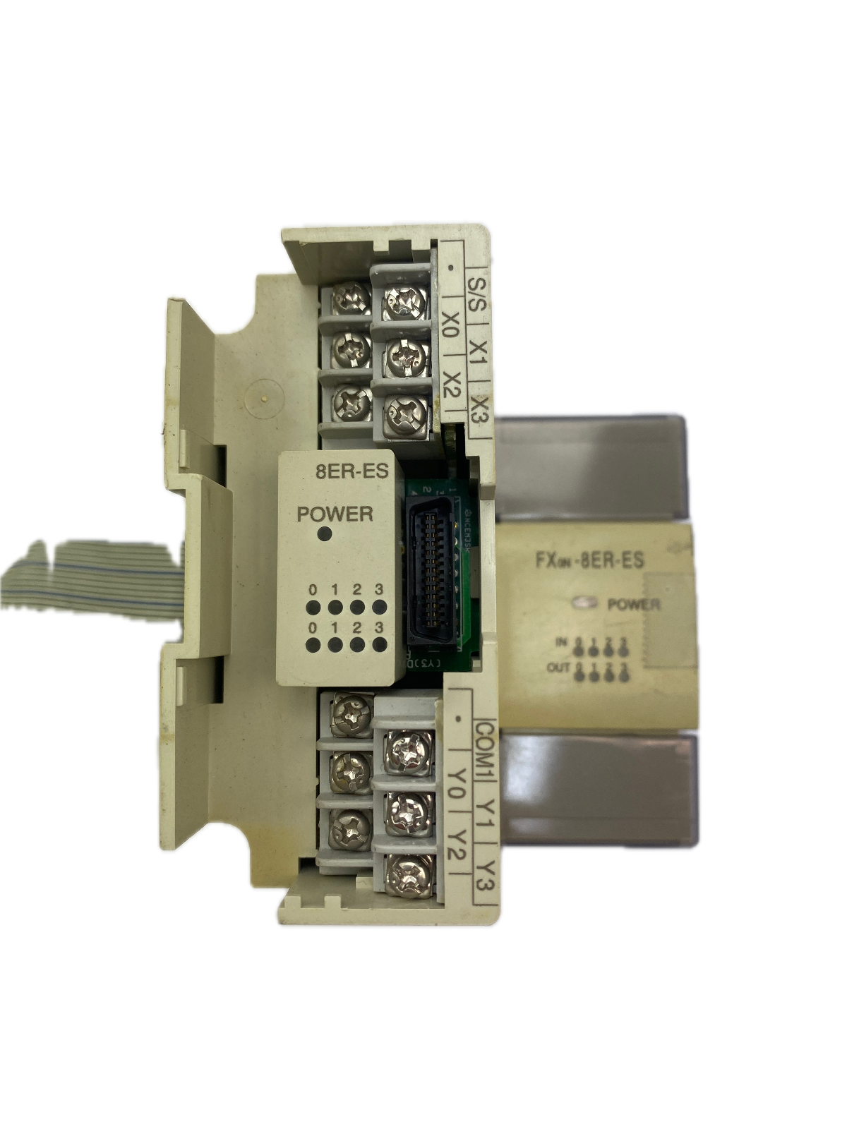 MITSUBISHI PROGRAMMABLE CONTROLLER MODEL FXON-8ER-ES/UL IN:24VDC 5mA OUT: 30VDC/