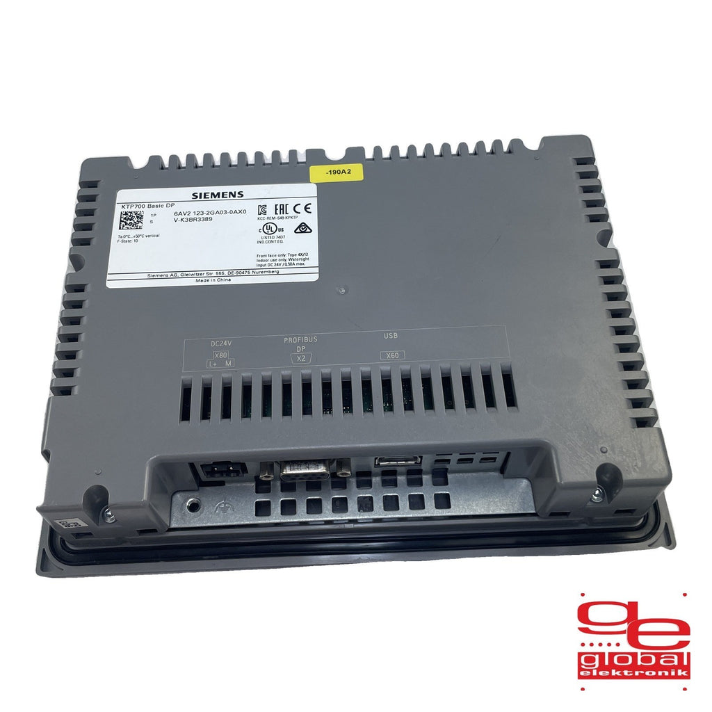 Siemens SIMATIC HMI KTP700 Basic DP 6AV2 123-2GA03-0AX0