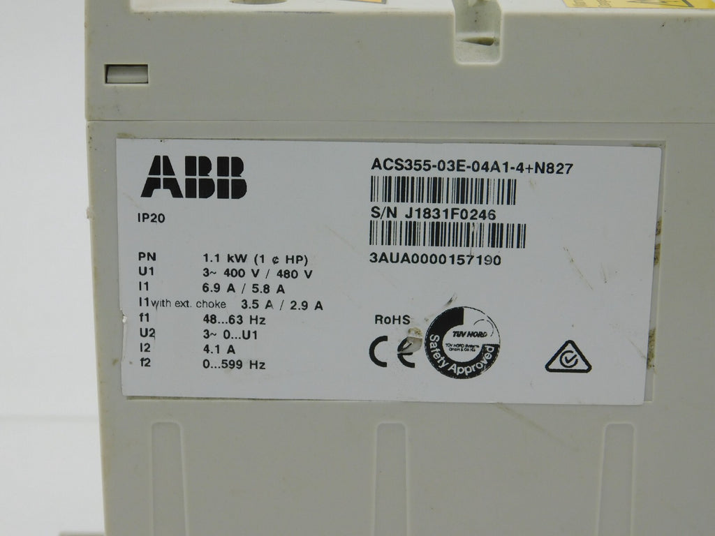 ABB ACS355-03E-04A1-4+N827