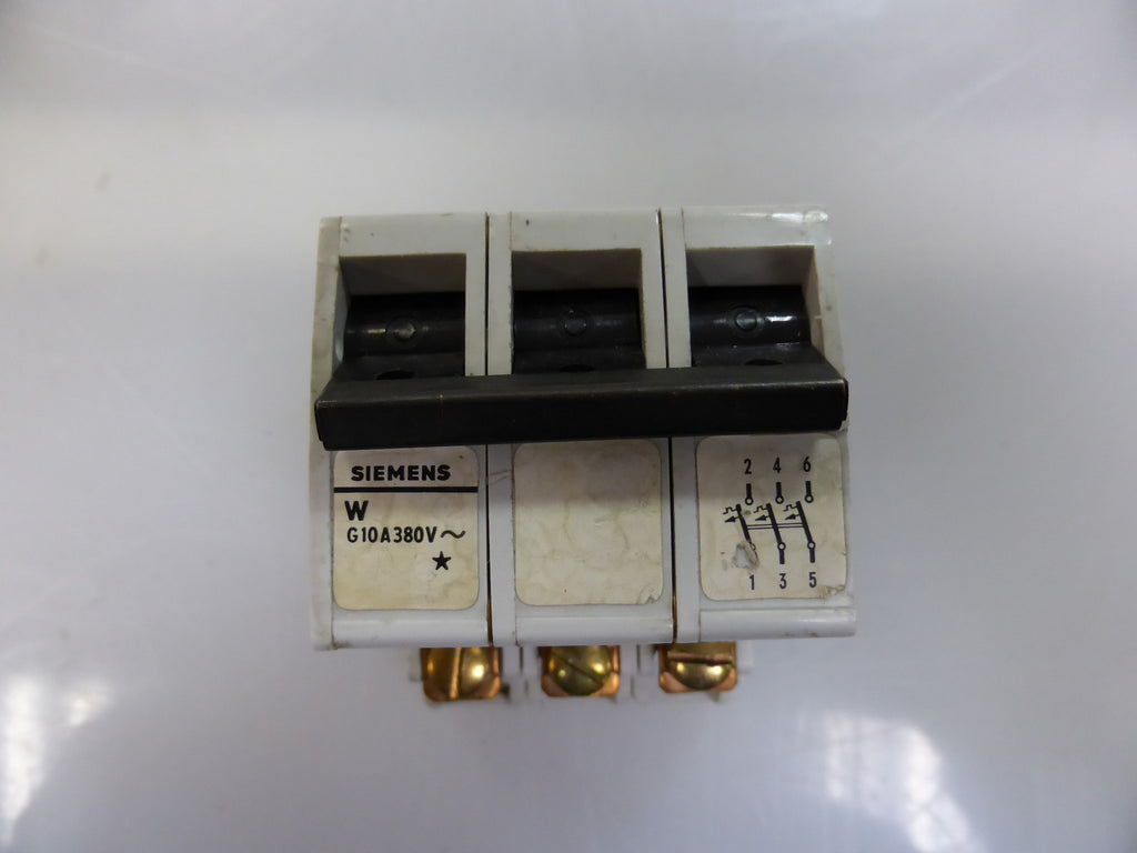 Siemens Leitungs-Schutzschalter / Sicherung, 3-pol, W G 10A, 380V