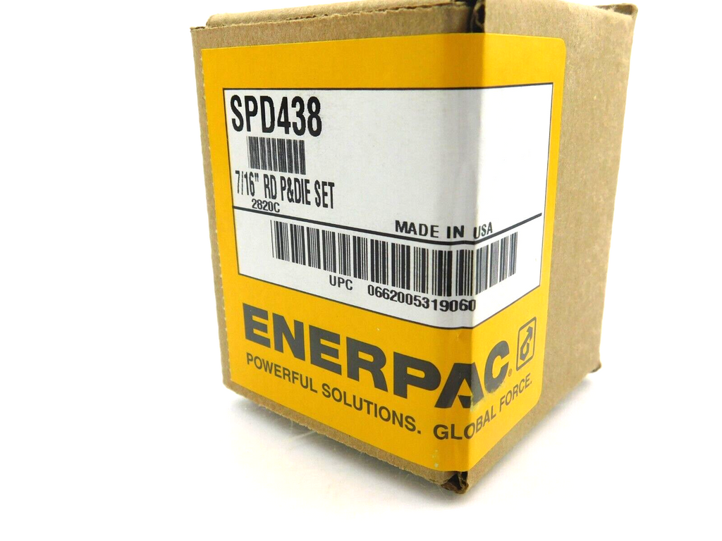 ENERPAC SPD438 7/16 RD P&DIE SET 2820C