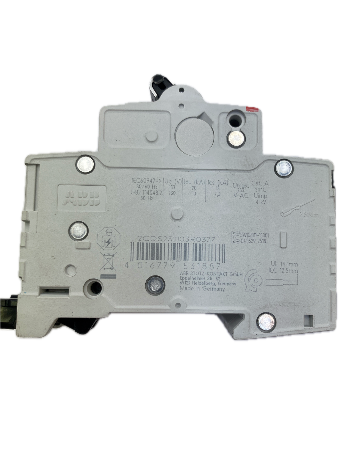 ABB S 201-NA K6A +S 203 K25A