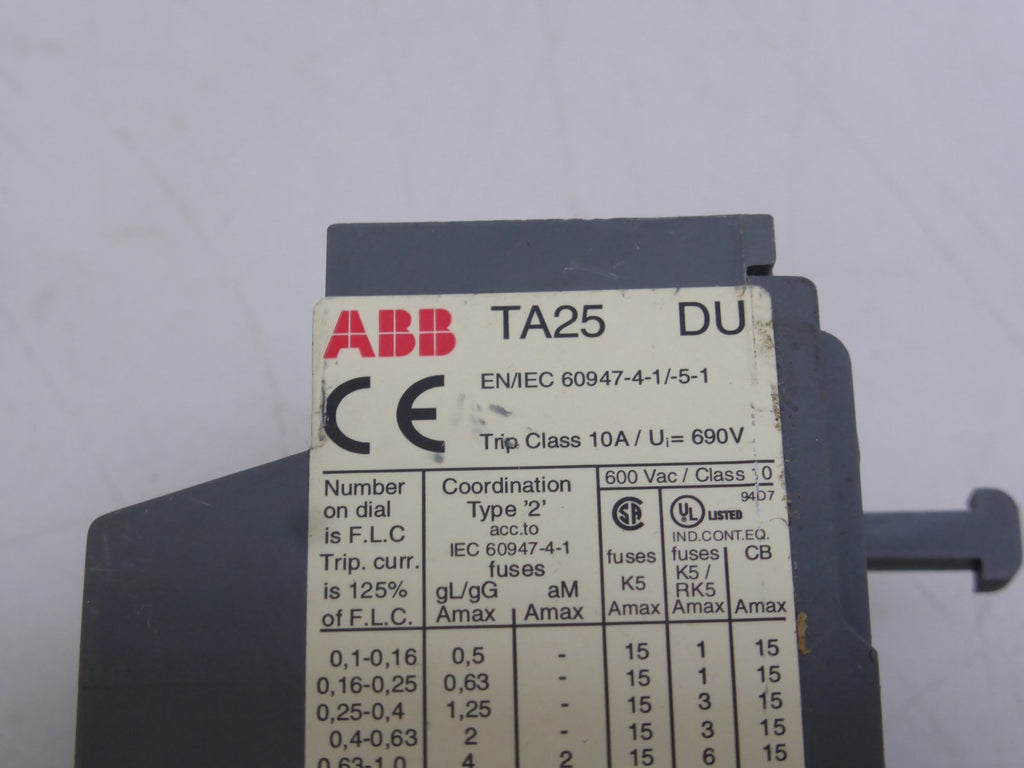 ABB TA25 DU 2,8-4 A