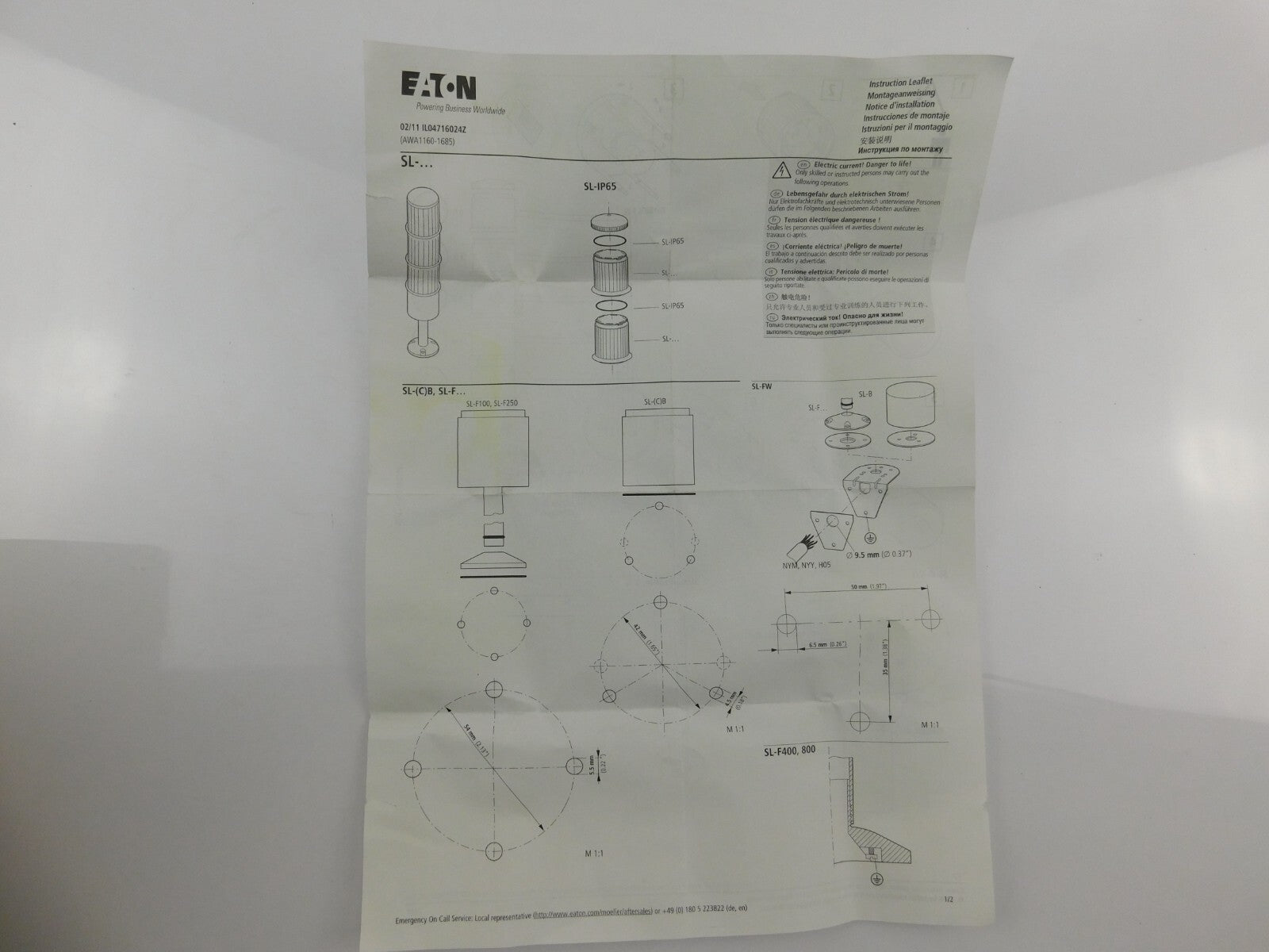 EATON SL-100-L-RG/24 ...nicht komplet Ersatzteil