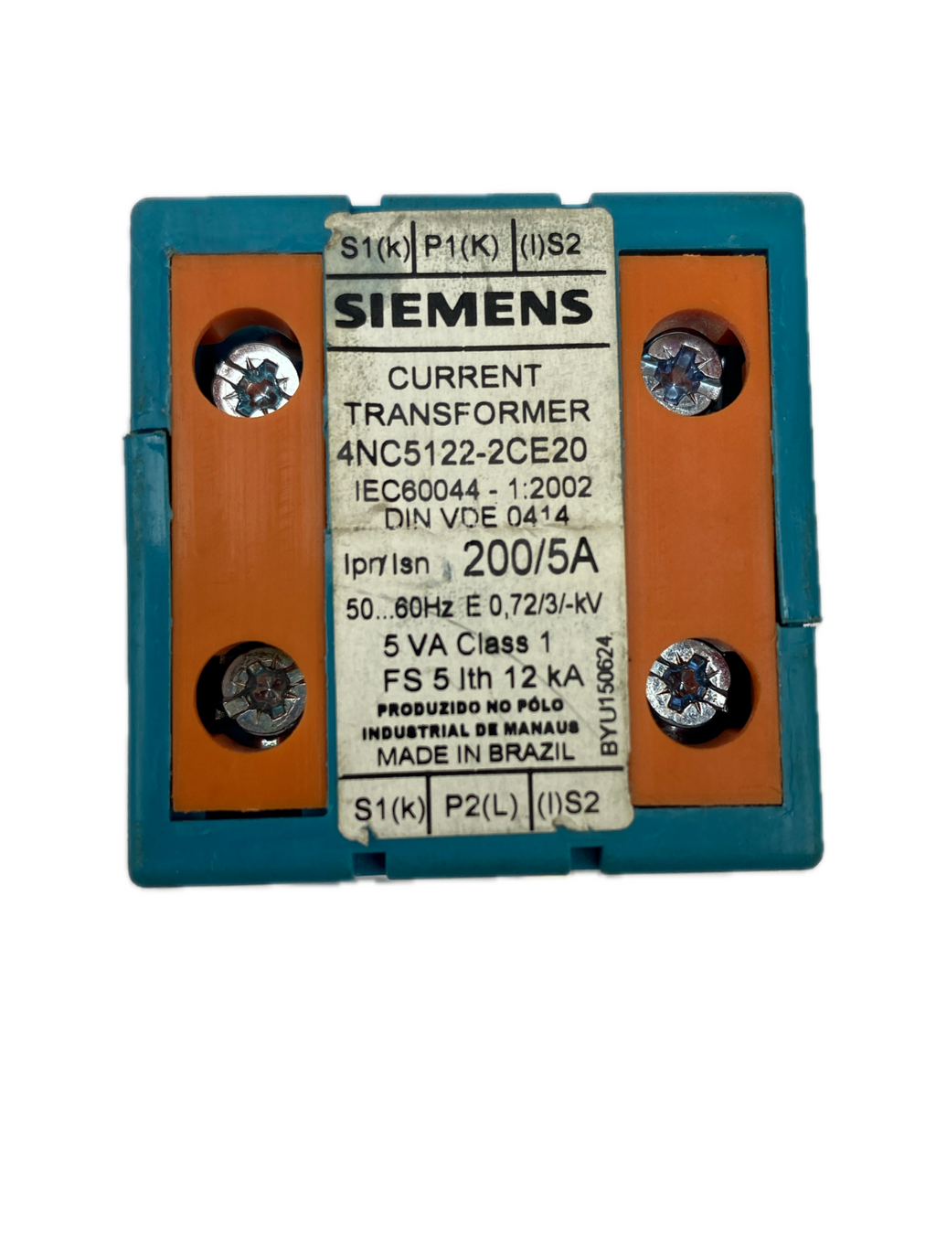 SIEMENS  CURRENT TRANSFORMER 4NC5122-2CE20