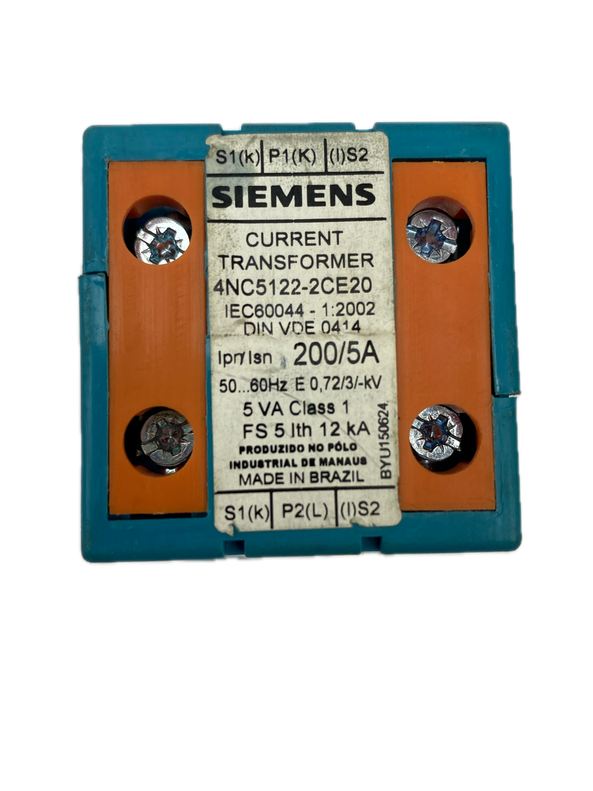 SIEMENS  CURRENT TRANSFORMER 4NC5122-2CE20