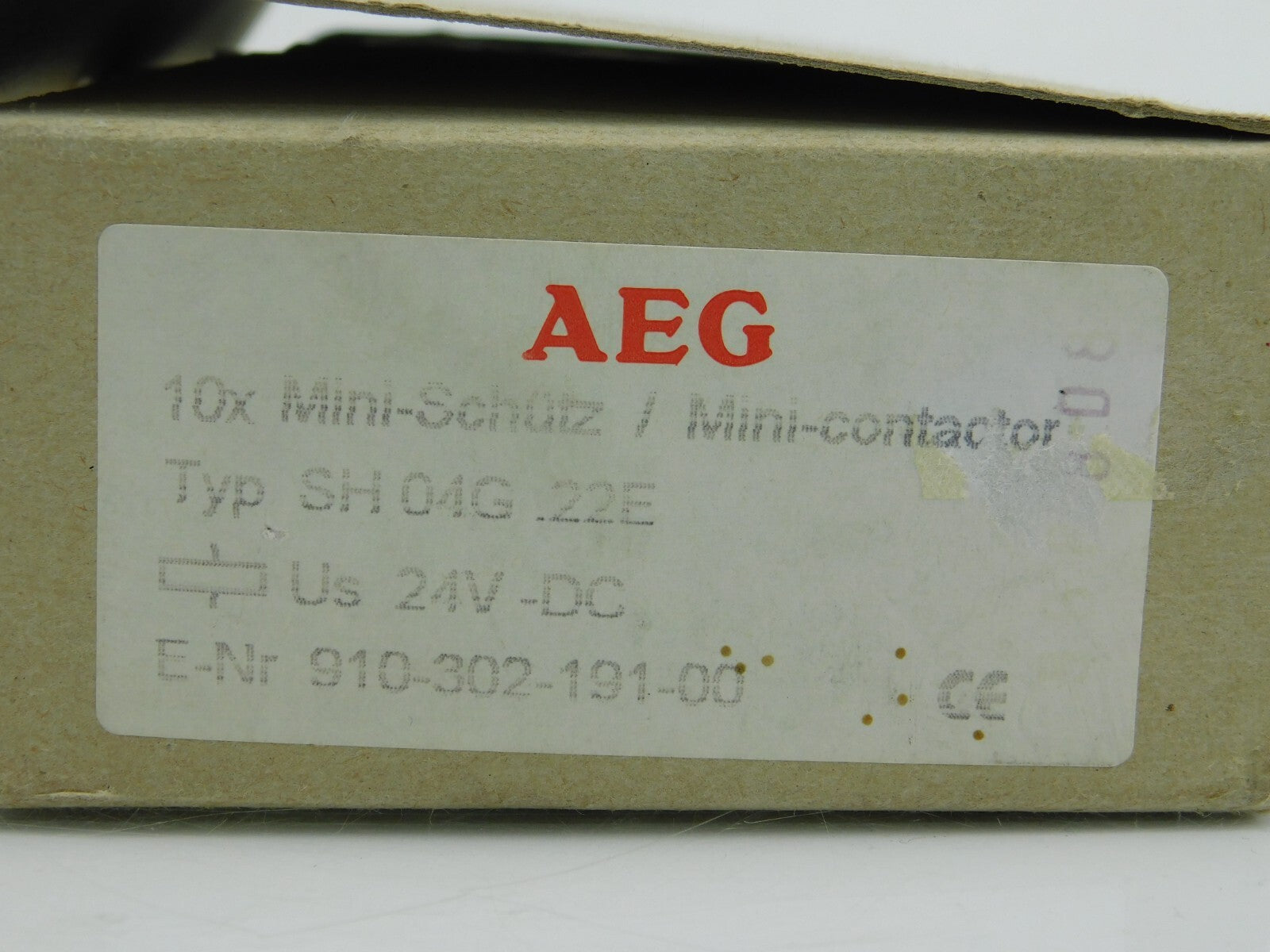 AEG Hilfsschütz 10X Mini-Schütz / Mini-Contactor SH 04G.22E 24 VDC