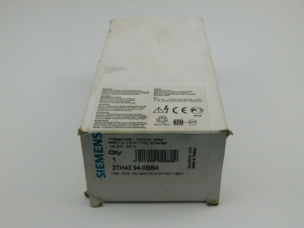 SIEMENS Hilfsschütz 3TH4394-0BB4 24 V
