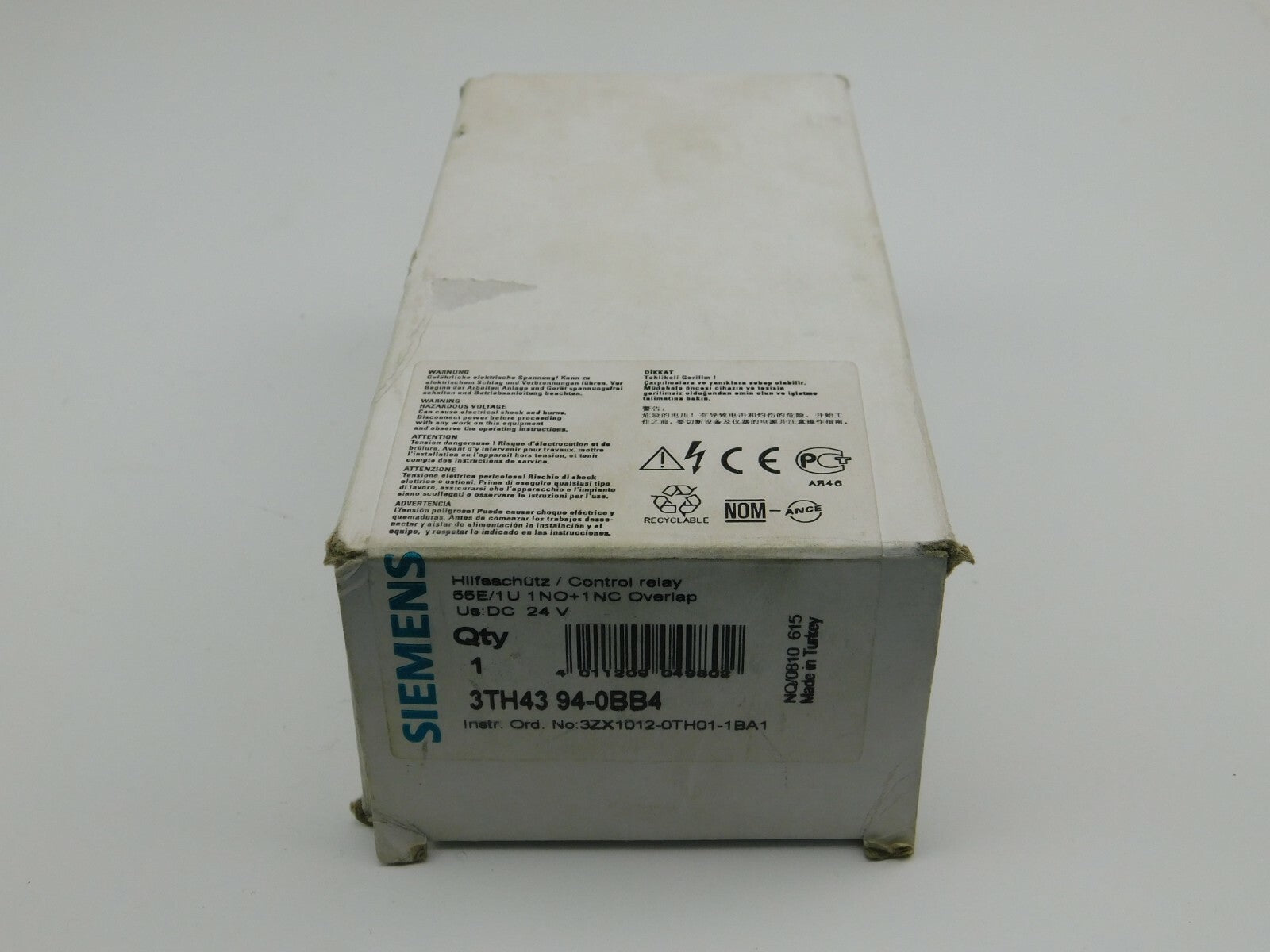 SIEMENS Hilfsschütz 3TH4394-0BB4 24 V