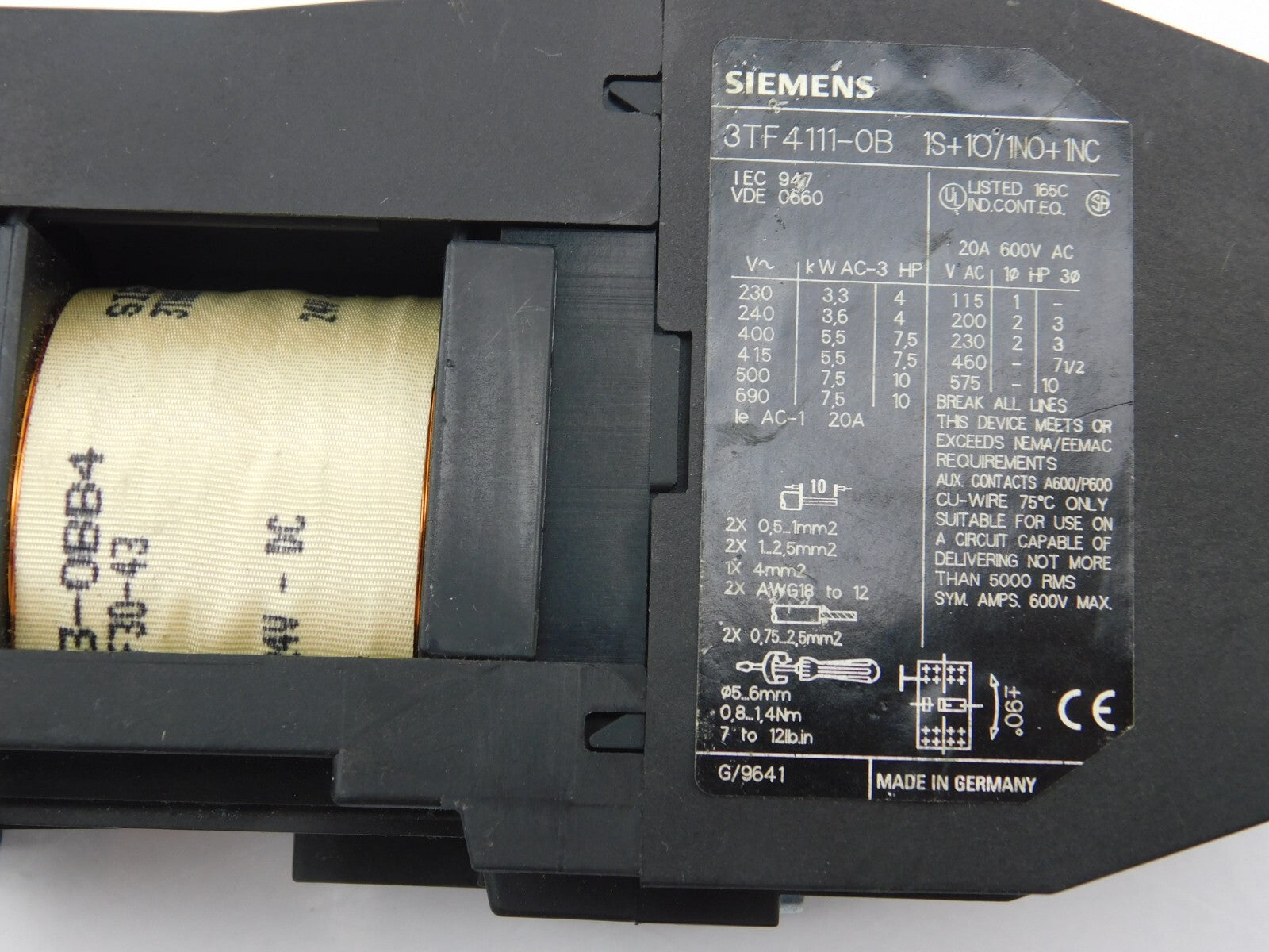 SIEMENS 3TF4111-0B