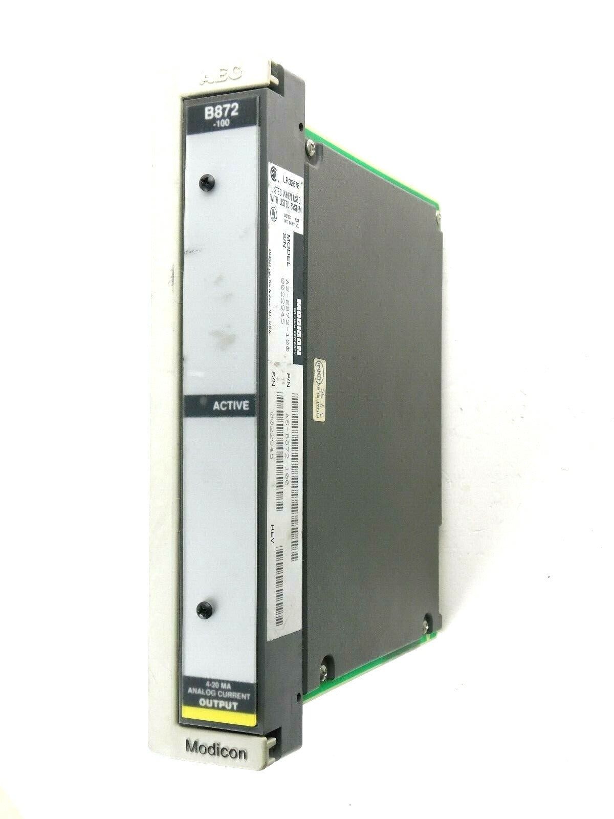 AEG Modicon  AS-B872-100  Analog Current Output  4-20mA