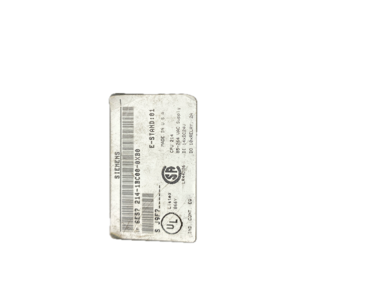 SIEMENS CPU 214 6ES7 214-1BC00-0XB0