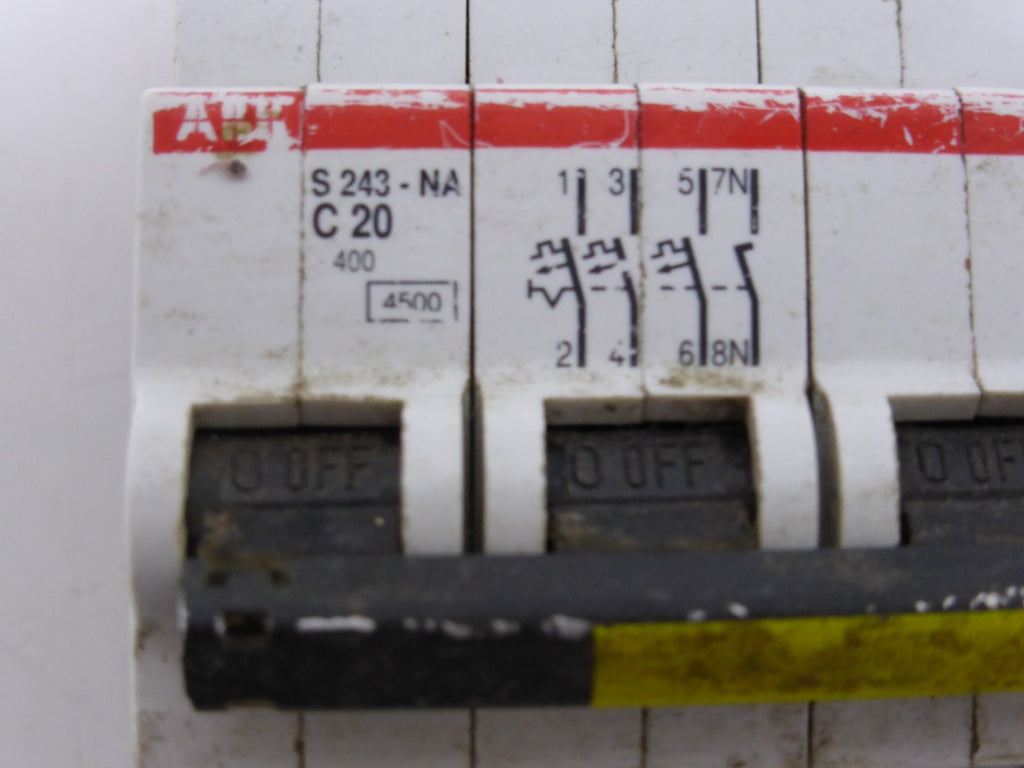ABB S243-NA C20 Sicherung Leitungsschutzschalter Sicherungsautomat