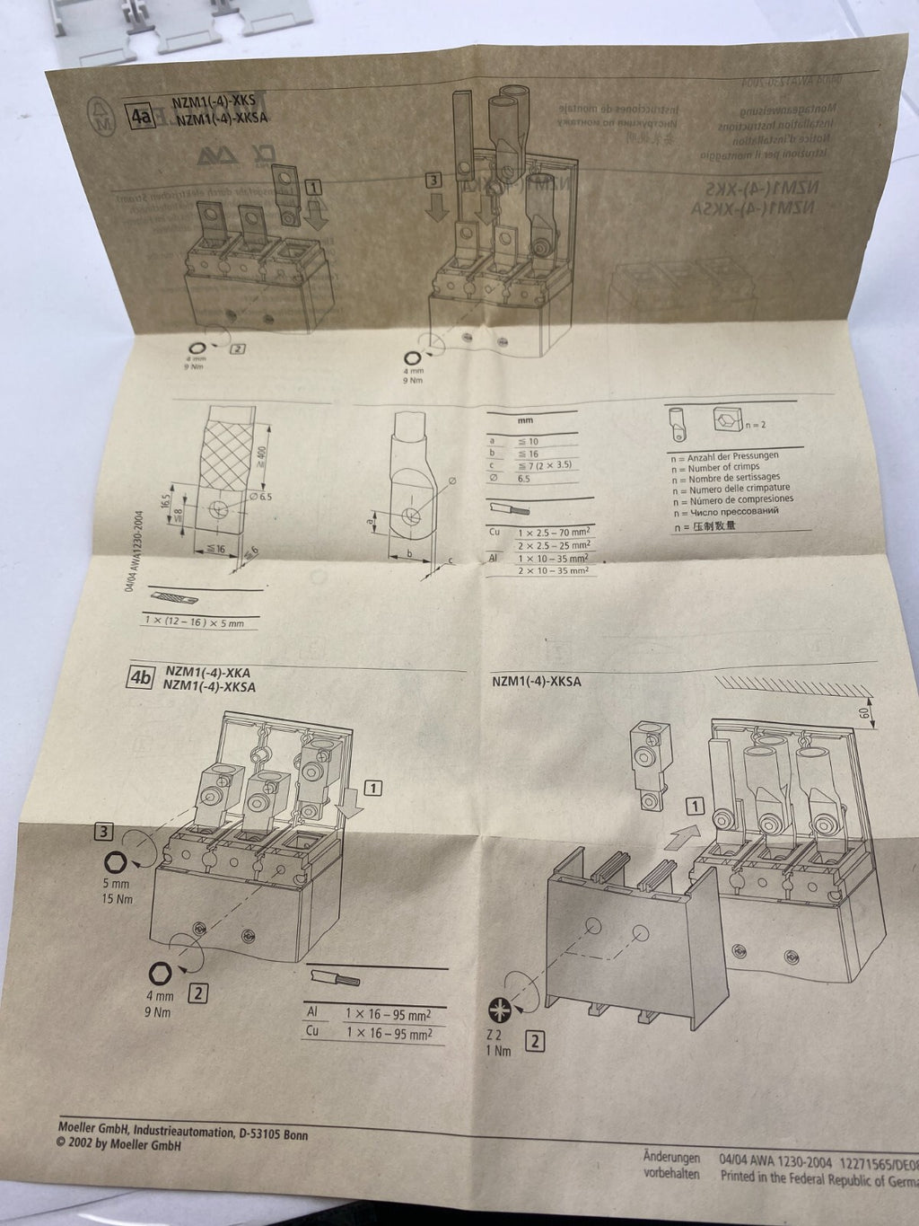POSTEN..EATON DIL M150-XHI11 +DIL M150-XHI31 XTCEXFBG31+MOELLER NZM1-XKSA