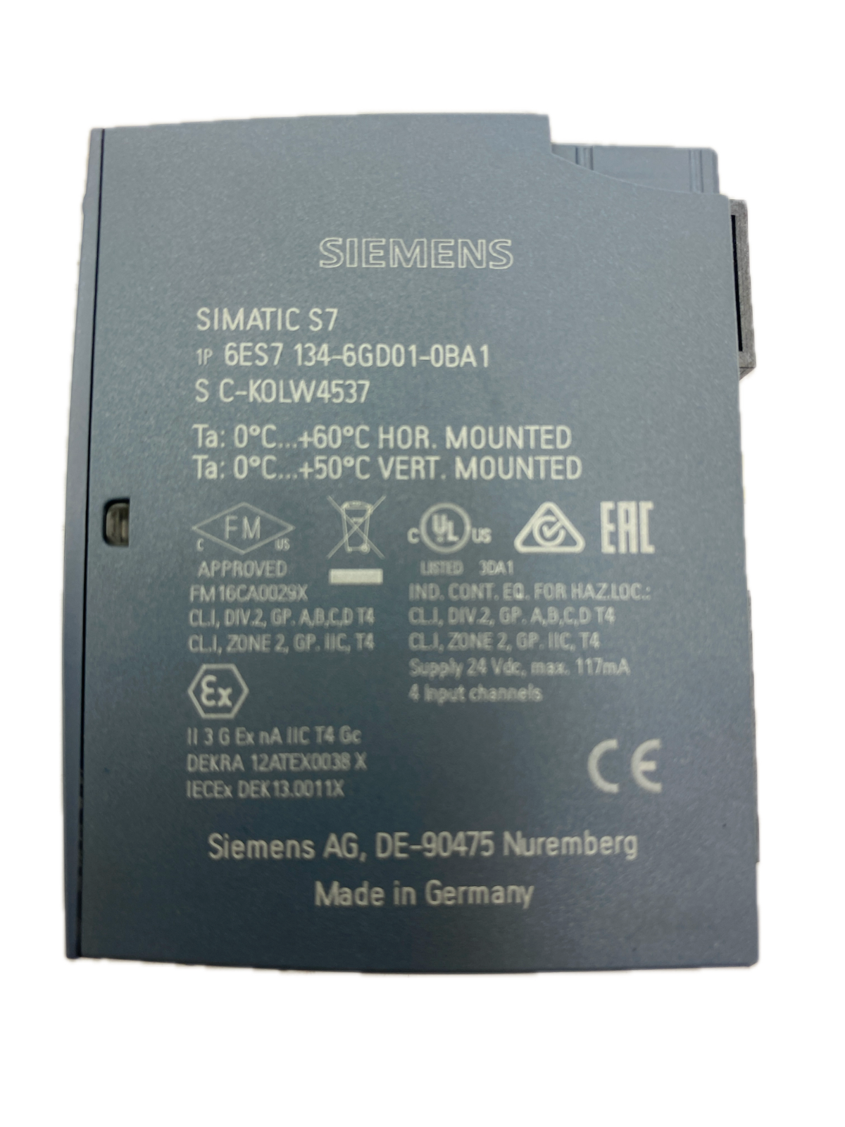 SIEMENS SIMATIC S7  6ES7 134-6GD01-0BA1