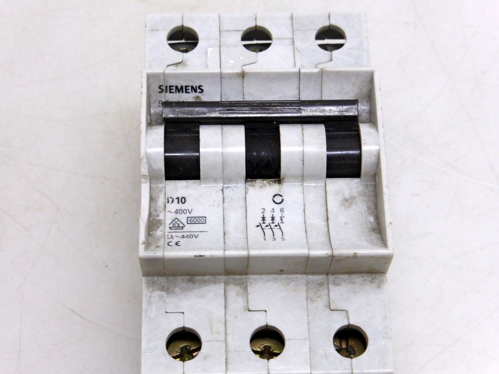 Siemens 5SX2 D10 Leitungsschutzschalter 3-polig ~400V