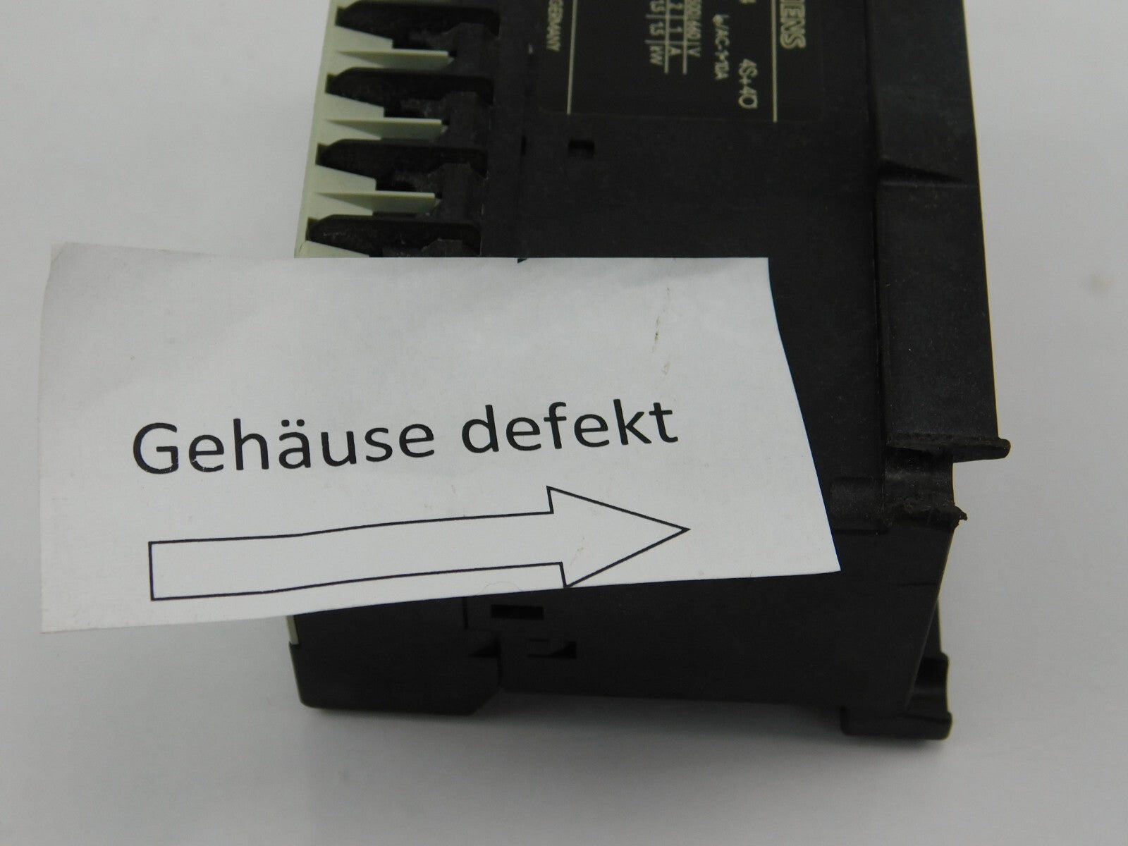 SIEMENS Hilfsschütz 3TH21 44-0BM4 4A 230V /220V Gehäuse defekt