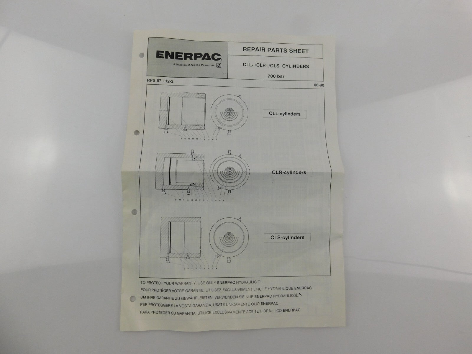 ENERPAC PRS 67.112-2